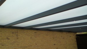 Terrassendach mit Doppelstegplatten